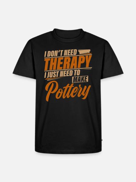 do pottery - Men's Premium Organic T-Shirt - black