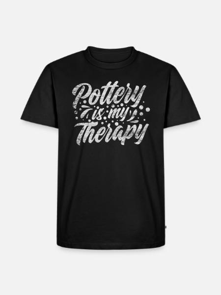 do pottery - Men's Premium Organic T-Shirt - black
