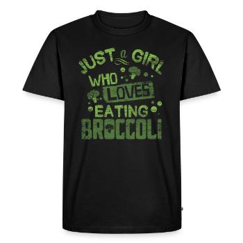 brocoli - T-shirt Premium bio Homme - noir - Devant - Nico (187cm)