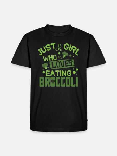 broccoli - Men's Premium Organic T-Shirt - black