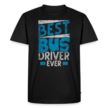 conducteur - T-shirt Premium bio Homme - noir - Devant - Nico (187cm)