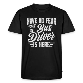 conducteur - T-shirt Premium bio Homme - noir - Devant - Nico (187cm)