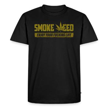 Cannabis de cannabis - T-shirt Premium bio Homme - noir - Devant - Nico (187cm)