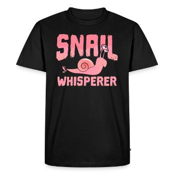 slug - Men's Premium Organic T-Shirt - black - Front - Nico (187cm)
