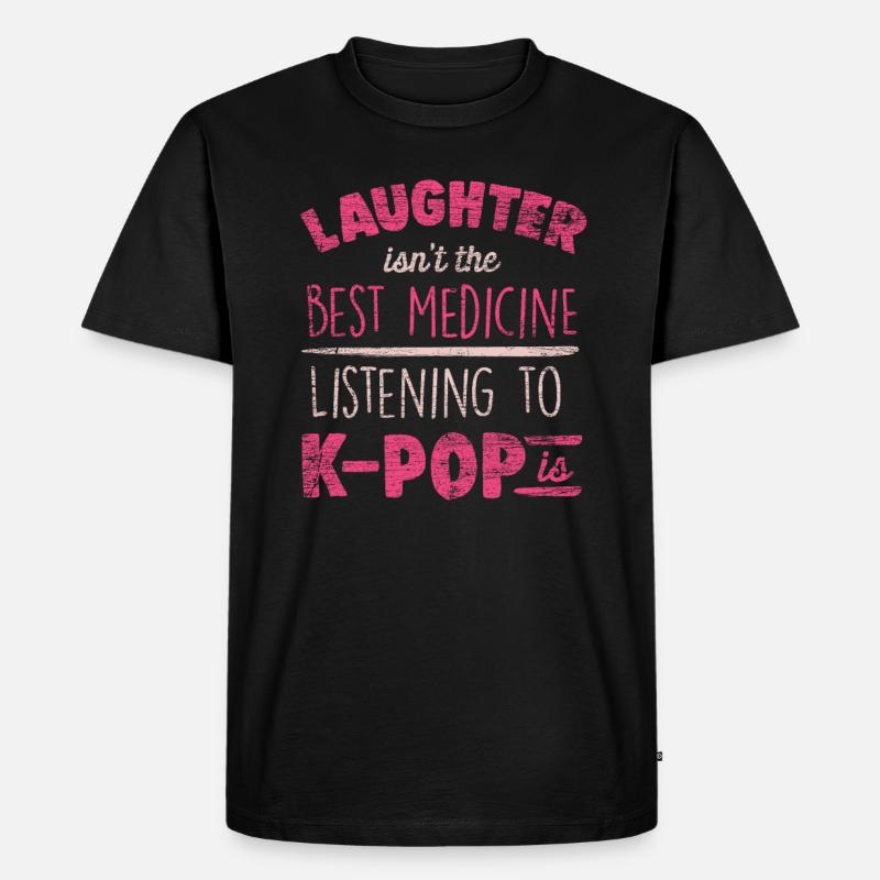 K-Pop - Männer Premium Bio T-Shirt - Schwarz