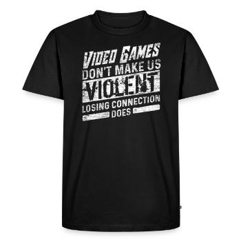 Gaming - T-shirt Premium bio Homme - noir - Devant - Nico (187cm)