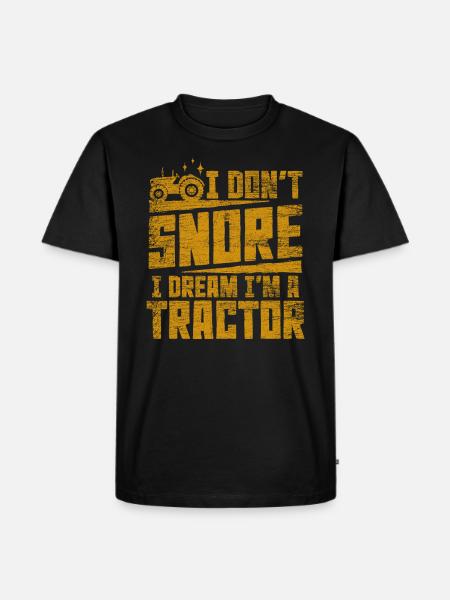 Traktor - Männer Premium Bio T-Shirt - Schwarz