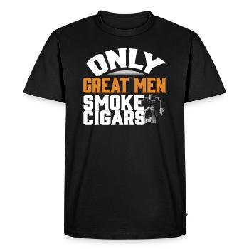 cigares - T-shirt Premium bio Homme - noir - Devant - Nico (187cm)
