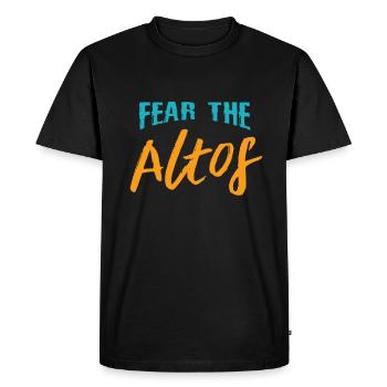 Choriste chanteur alto - T-shirt Premium bio Homme - noir - Devant - Nico (187cm)