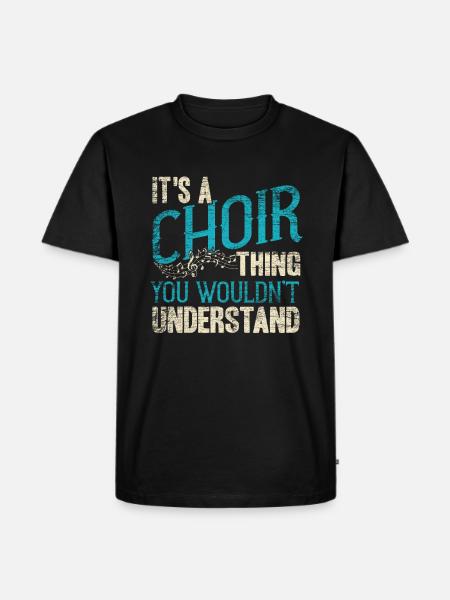 Choir singing gospel singer - Men's Premium Organic T-Shirt - black