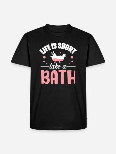 Bath tub bathroom - Men's Premium Organic T-Shirt - black