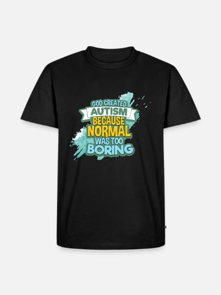 autism - Men's Premium Organic T-Shirt - black