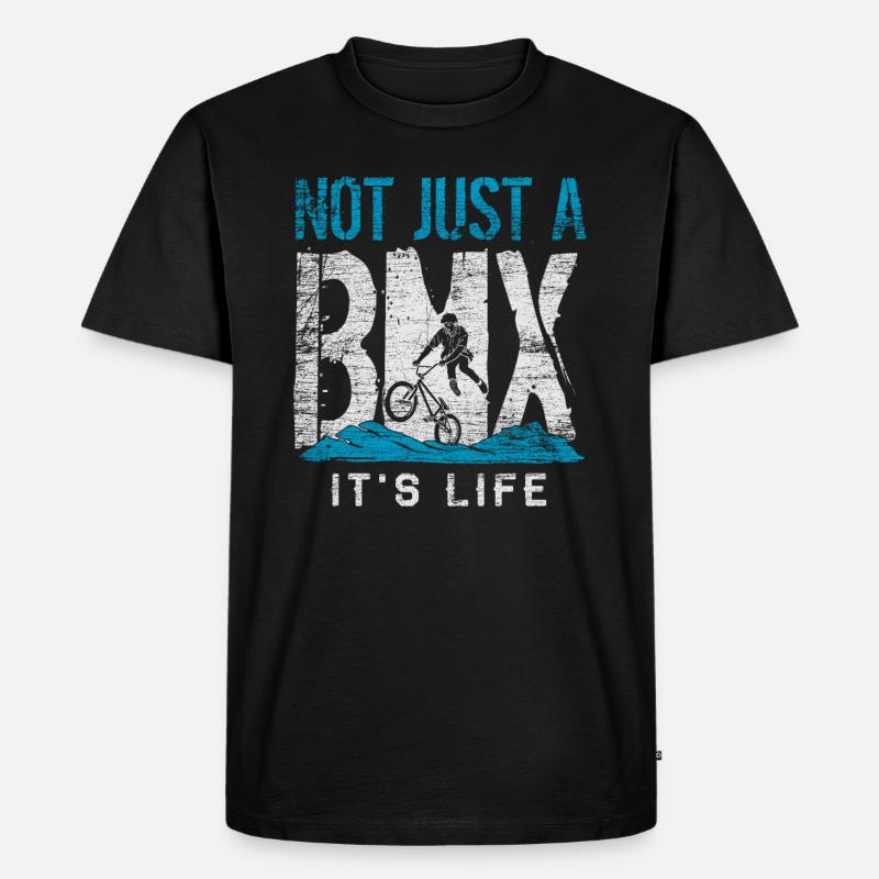BMX - Männer Premium Bio T-Shirt - Schwarz