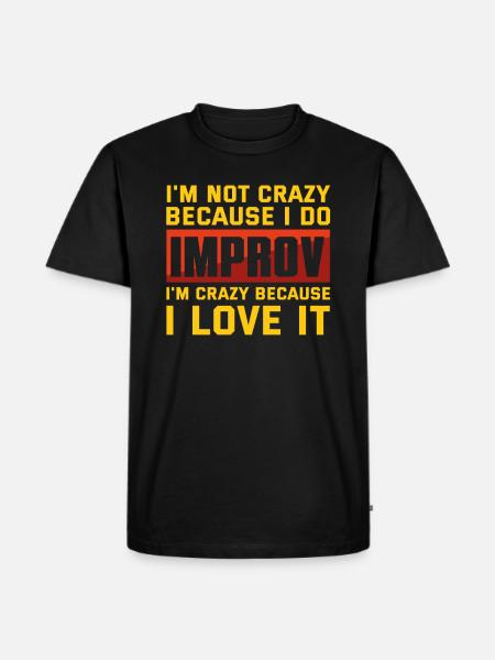 Improv theater drama - Men's Premium Organic T-Shirt - black