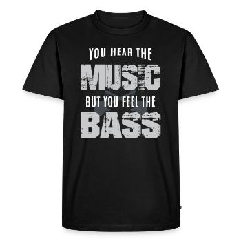 Bass guitar - Men's Premium Organic T-Shirt - black - Front - Nico (187cm)