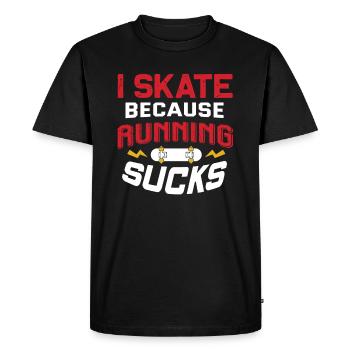 patineur - T-shirt Premium bio Homme - noir - Devant - Nico (187cm)