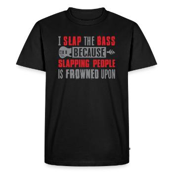 Bass guitar - Men's Premium Organic T-Shirt - black - Front - Nico (187cm)
