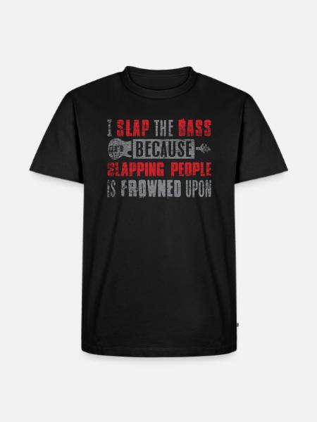 Bass guitar bass player - Men's Premium Organic T-Shirt - black