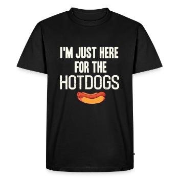 Hot-dog - T-shirt Premium bio Homme - noir - Devant - Nico (187cm)