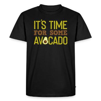 avocado - Men's Premium Organic T-Shirt - black - Front - Nico (187cm)