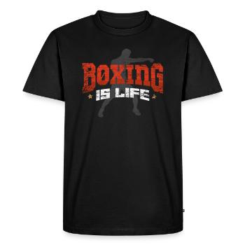 Boxeurs de boxe - T-shirt Premium bio Homme - noir - Devant - Nico (187cm)