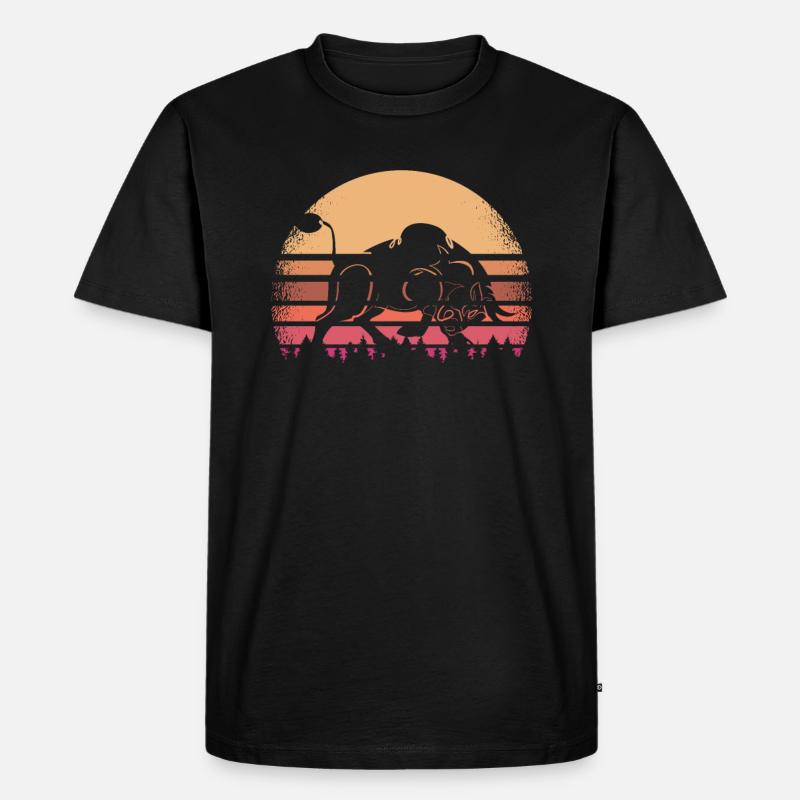 Stier Bulle - Männer Premium Bio T-Shirt - Schwarz