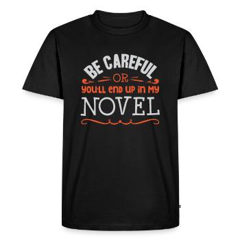 Auteur auteur du livre - T-shirt Premium bio Homme - noir - Devant - Nico (187cm)