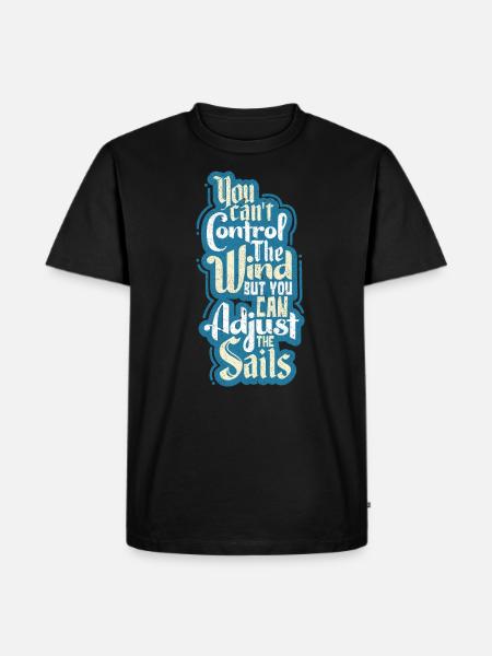 sailing - Men's Premium Organic T-Shirt - black