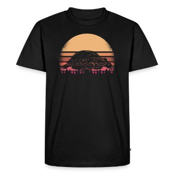 turtle - Men's Premium Organic T-Shirt - black - Front - Nico (187cm)