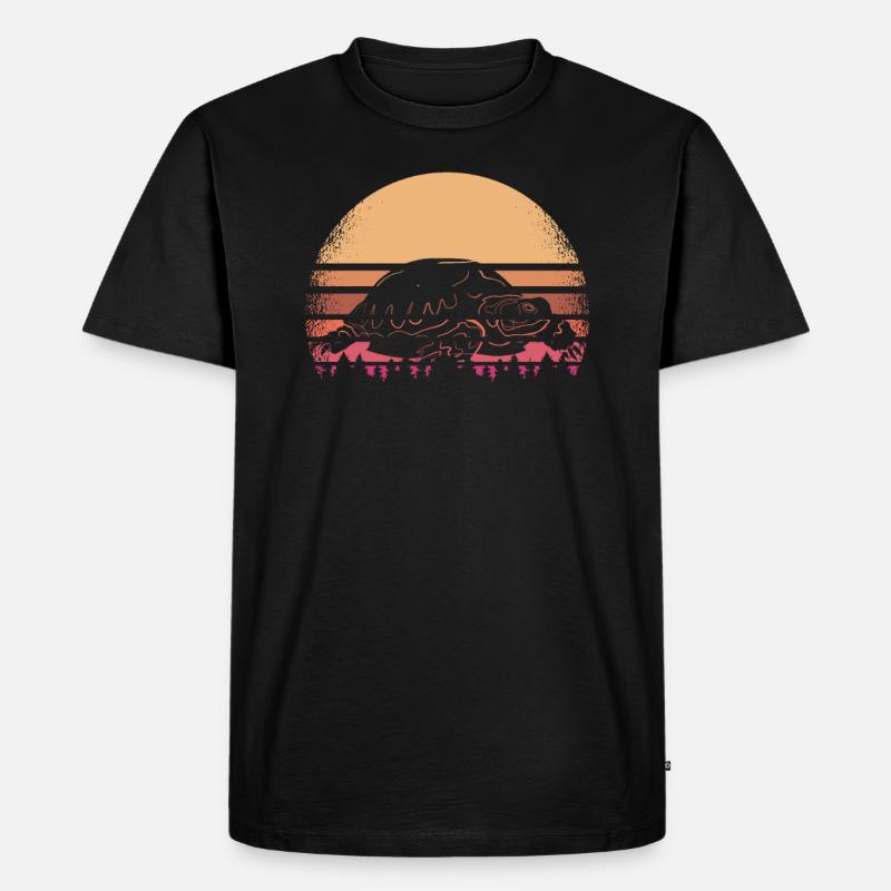 Schildkröte - Männer Premium Bio T-Shirt - Schwarz