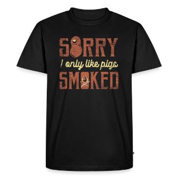 grillage - T-shirt Premium bio Homme - noir - Devant - Nico (187cm)
