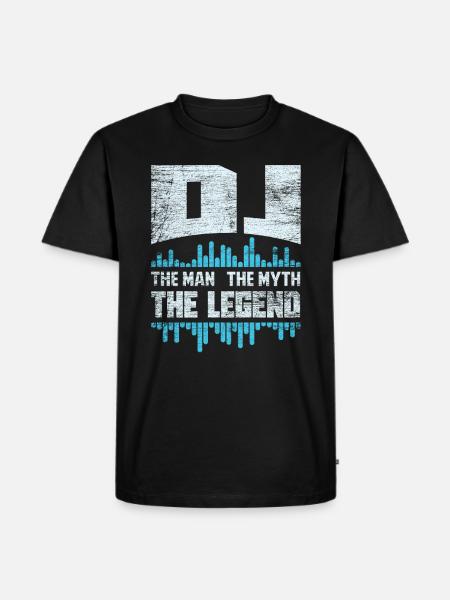 DJ disc jockey - Men's Premium Organic T-Shirt - black
