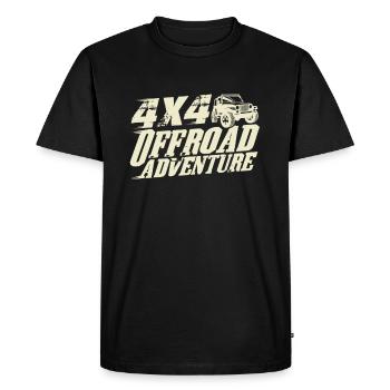 Véhicule tout terrain - T-shirt Premium bio Homme - noir - Devant - Nico (187cm)