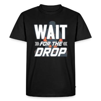 Soirée DJ - T-shirt Premium bio Homme - noir - Devant - Nico (187cm)