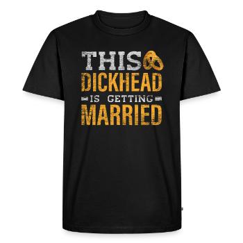 Soirée de célibataire - T-shirt Premium bio Homme - noir - Devant - Nico (187cm)