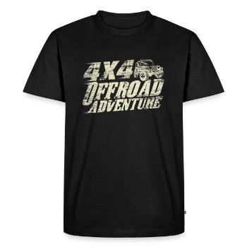 Véhicule tout terrain - T-shirt Premium bio Homme - noir - Devant - Nico (187cm)