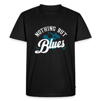 Blues - T-shirt Premium bio Homme - noir - Devant - Nico (187cm)
