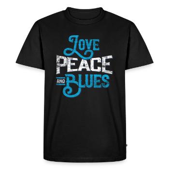 Blues - T-shirt Premium bio Homme - noir - Devant - Nico (187cm)