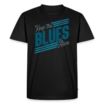 Blues - T-shirt Premium bio Homme - noir - Devant - Nico (187cm)