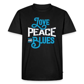 Blues - T-shirt Premium bio Homme - noir - Devant - Nico (187cm)