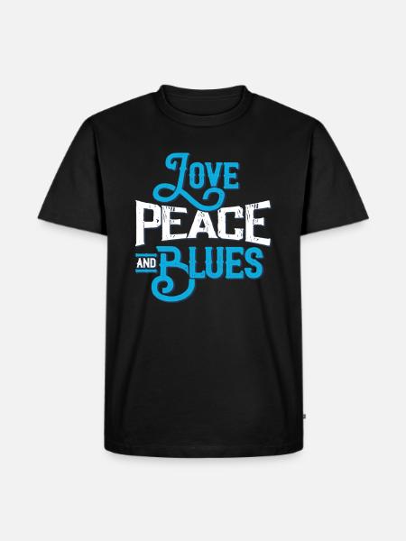 blues - Men's Premium Organic T-Shirt - black