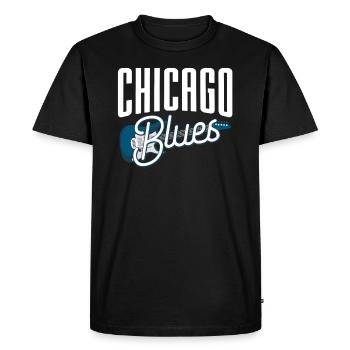 Guitare blues - T-shirt Premium bio Homme - noir - Devant - Nico (187cm)