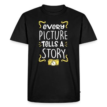 Appareil photo - T-shirt Premium bio Homme - noir - Devant - Nico (187cm)