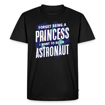 astronaut - Men's Premium Organic T-Shirt - black - Front - Nico (187cm)