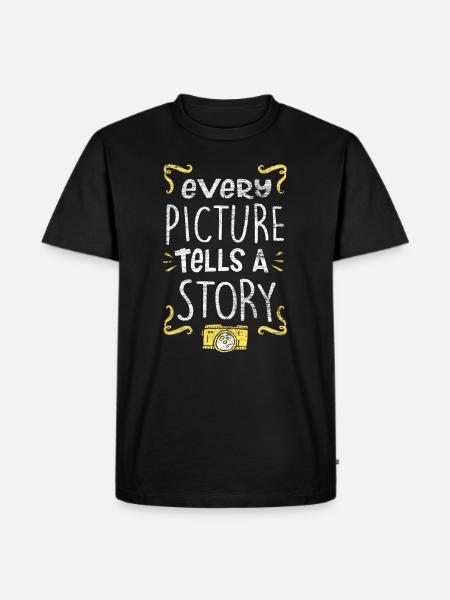 Photographer camera - Men's Premium Organic T-Shirt - black