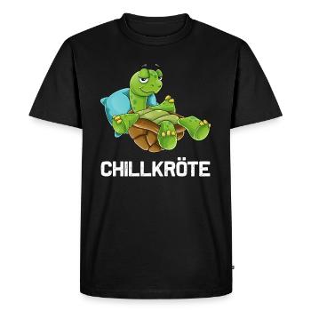 Chill Toad Turtle Chill Turtle Gift - Men's Premium Organic T-Shirt - black - Front - Nico (187cm)
