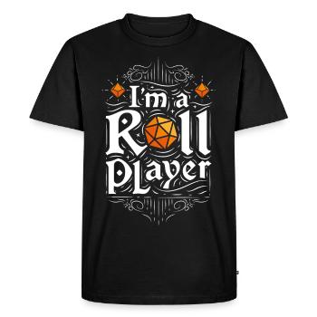 I'm a roll player - T-shirt Premium bio Homme - noir - Devant - Nico (187cm)