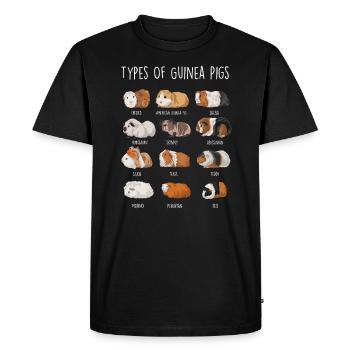 Guinea Pig Species Types Of Guinea Pigs - Men's Premium Organic T-Shirt - black - Front - Nico (187cm)