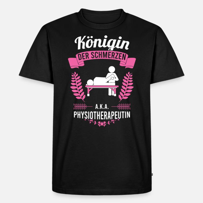 Physiotherapeutin Physio lustiger Spruch - Männer Premium Bio T-Shirt - Schwarz