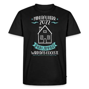 Junior Builder 2022 Cérémonie de clôture Maison de rêve - T-shirt Premium bio Homme - noir - Devant - Nico (187cm)